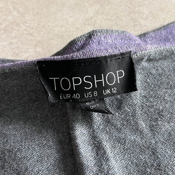 Topshop Knitted Scoop Neck Cardigan ALT ASO Hermione Granger - Picture 5 of 8